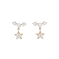 585PG Star Cubic Earrings - Hàng hiệu Authentic