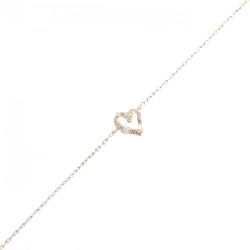 K10PG Heart Diamond Bracelet - Hàng hiệu Authentic
