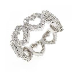 Nhẫn kim cương hình trái tim 750WG 1.55CT - Hàng hiệu chính hãng