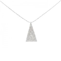 K18WG/750WG Pave Diamond Necklace 0.70CT - Hàng hiệu Chính hãng