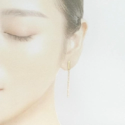 K18YG Bông tai kim cương 0.32CT - Hàng hiệu Chính hãng 873041