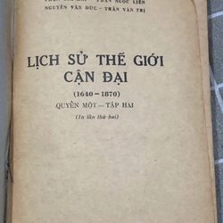 Lịch sử thế giới cận đại 1640-1870; xuất bản 1978 545719