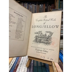 THE COMPLETE POETICAL WORKS OF LONGFELLOW Cambridge Edition