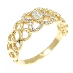 【Sản phẩm mới】Nhẫn kim cương K18YG 0.15CT