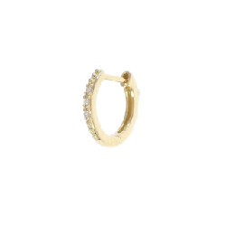 K18YG Bông tai kim cương một bên - Hàng hiệu Authentic 869400