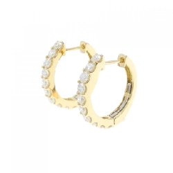 K18YG Bông tai kim cương 1.002CT - Hàng hiệu Chính hãng