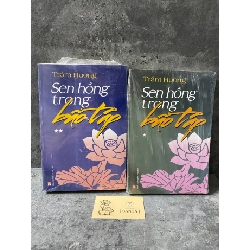 Sen hồng trong bão tâp (bộ 2 tập)- Trầm Hương- sách lưu kho chưa qua sd,độ mới 95%
