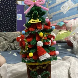 Thông  kẽm nhung hand make 20-25cm 731053