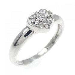 Nhẫn kim cương hình trái tim K18WG 0.06CT