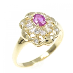 Nhẫn Ruby K18YG - Hàng hiệu Chính hãng