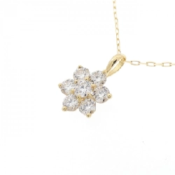 Dây chuyền kim cương hoa K18YG - Hàng hiệu chính hãng 862335