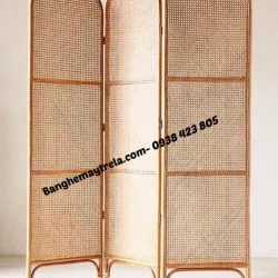 Bình phong mây mắt cáo gấp gọn giá rẻ 957506