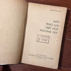 Mấy trào lưu triết học phương Tây  576677