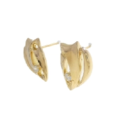 Bông tai kim cương K18YG 0.10CT - Hàng hiệu Chính hãng 874494