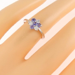 Nhẫn Tanzanite K18WG Hoa 670456