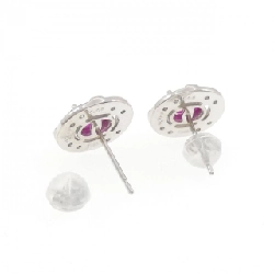 K18WG/K14WG Bông tai Ruby 1.410CT - Hàng hiệu Chính hãng 871067