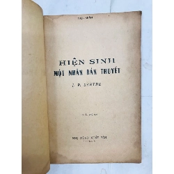 Hiện sinh một nhân bản thuyết J.P.Sartre - Thụ Nhân 127398