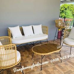 Bàn ghế sofa giả mây 469707