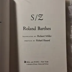 Roland Barthes - S/Z: An Essay 780035