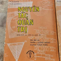 Sách Nguyên tắc quản trị C.O.Donnel_ Đẹp nguyên bản_ Hiếm trọn bộ