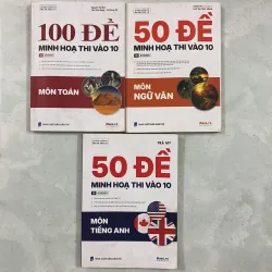 Đề thi minh hoạ vào lớp 10 Moon.vn (combo 3 cuốn Toán Văn Anh)