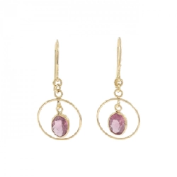 K18YG Tourmaline Bông tai - Hàng hiệu Authentic