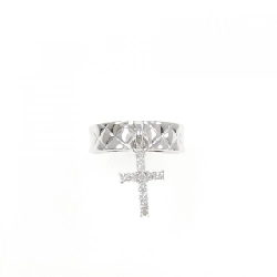 Nhẫn kim cương K18WG chéo 0.10CT 669289