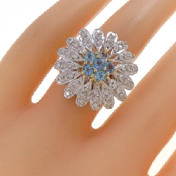 Nhẫn hoa Blue Topaz K18YG/K18WG 0.79CT - Hàng hiệu Chính hãng 853144