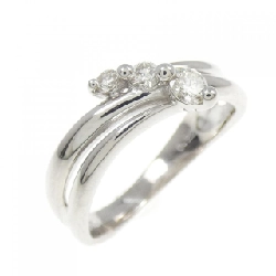 Nhẫn kim cương K18WG 0.22CT