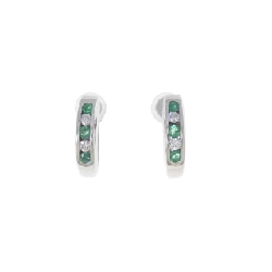 PT900 Bông tai Emerald 0.22CT - Hàng hiệu Chính hãng