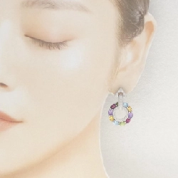 K18WG Bông tai đá màu 9.60CT - Hàng hiệu Chính hãng 870444