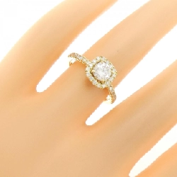 Nhẫn kim cương K18YG 0.535CT E SI2 VG - Hàng hiệu Authentic 873744