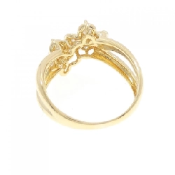 Nhẫn kim cương hoa K18YG 0.54CT 671542