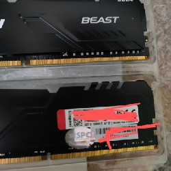 Ram kingston 8gb x2 bus 3600 rgb new bh trọn đời hãng 47676