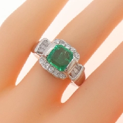 Nhẫn Emerald PT900 1.61CT - Hàng hiệu Chính hãng 848697