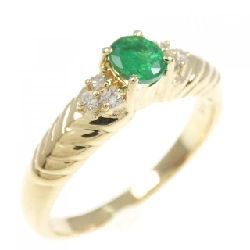 Nhẫn Emerald K18YG 0.30CT - Hàng hiệu Chính hãng