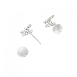 K18WG Chữ cái W Bông tai Kim cương 0.18CT - Hàng hiệu Chính hãng 868883