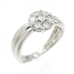 Nhẫn kim cương hoa PT900 0.45CT