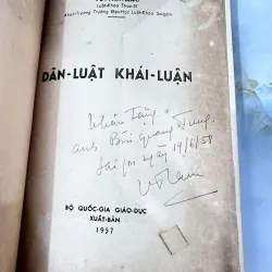 DÂN LUẬT KHÁI LUẬN - VŨ VĂN MẪU (CÓ CHỮ KÝ TÁC GIẢ) 756972