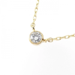 K18YG Solitaire Diamond Necklace - Hàng hiệu Authentic 856024