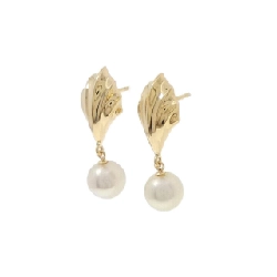 K18YG Bông tai ngọc trai Akoya 7.2mm - Hàng hiệu Chính hãng 870070