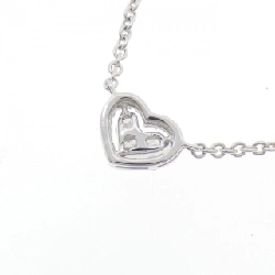 Dây chuyền kim cương hình trái tim 750WG - Hàng hiệu Authentic 856170