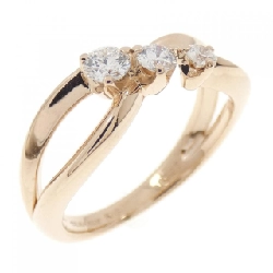 Nhẫn kim cương ba viên K18PG 0.25CT - Hàng hiệu chính hãng