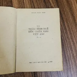 Từ triều đình Huế đến chiến khu Việt Bắc -Phạm Khắc Hòe ( sách bao cấp) 1023221