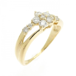 Nhẫn kim cương hoa K18YG 0.34CT - Hàng hiệu chính hãng