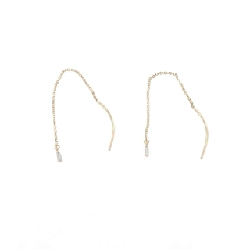 Bông tai kim cương K18YG 0.04CT - Hàng hiệu Chính hãng 867505