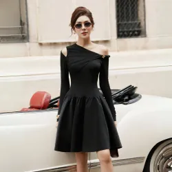 Váy đen trễ vai Laviem design size M mới mua và mặc thử like new 95%  748627