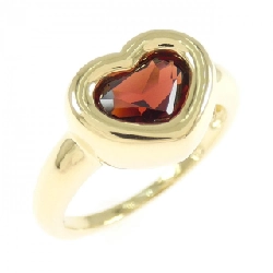 Nhẫn Garnet K18YG hình trái tim