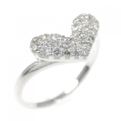 Nhẫn kim cương pavé hình trái tim K10WG 0.30CT