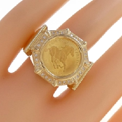Nhẫn kim cương K18YG 0.14CT 667053